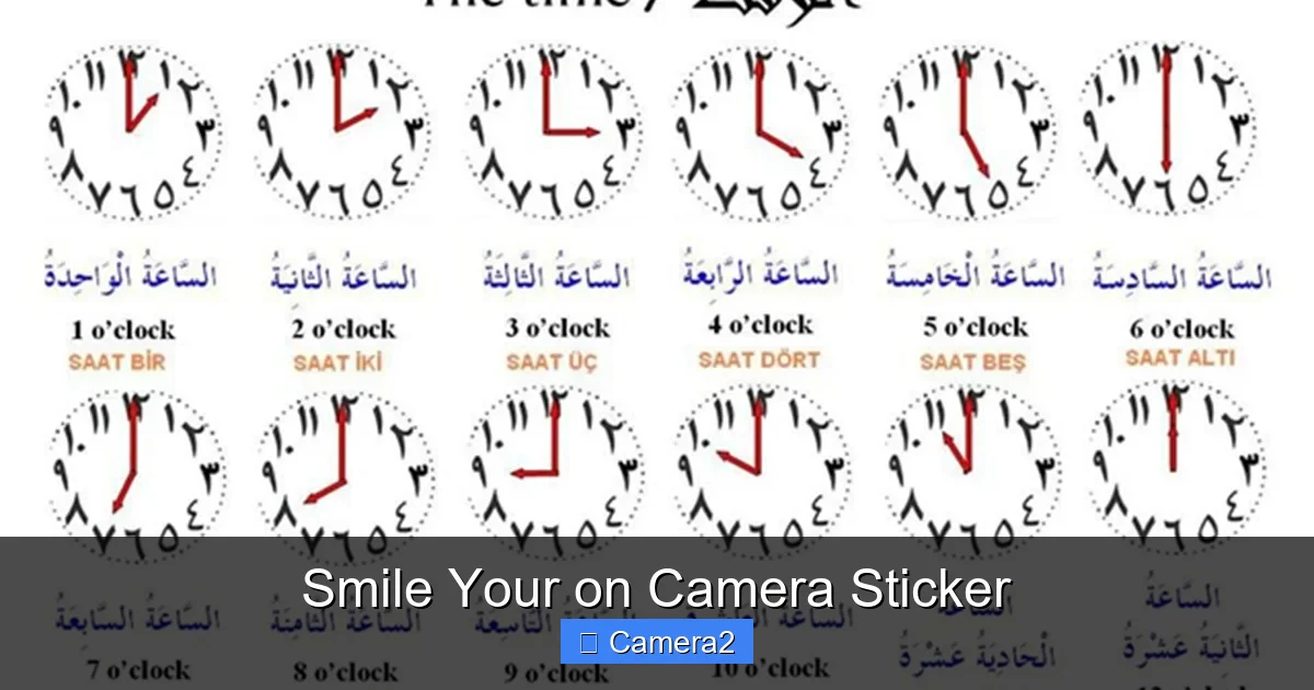Smile Your on Camera Sticker