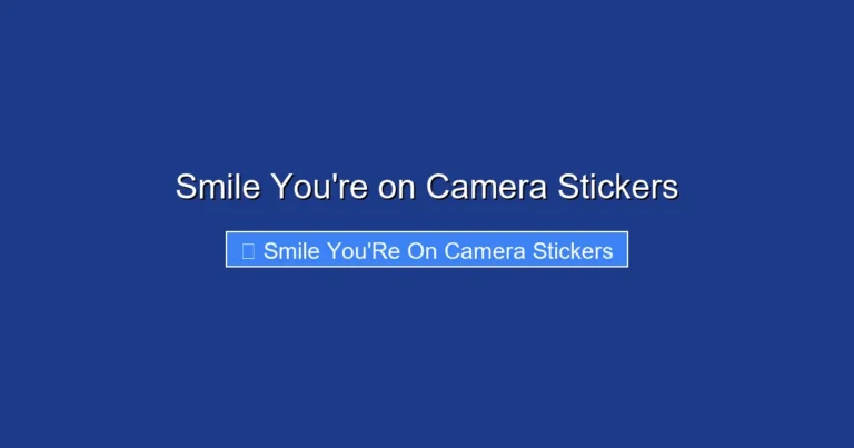 Smile You're on Camera Stickers