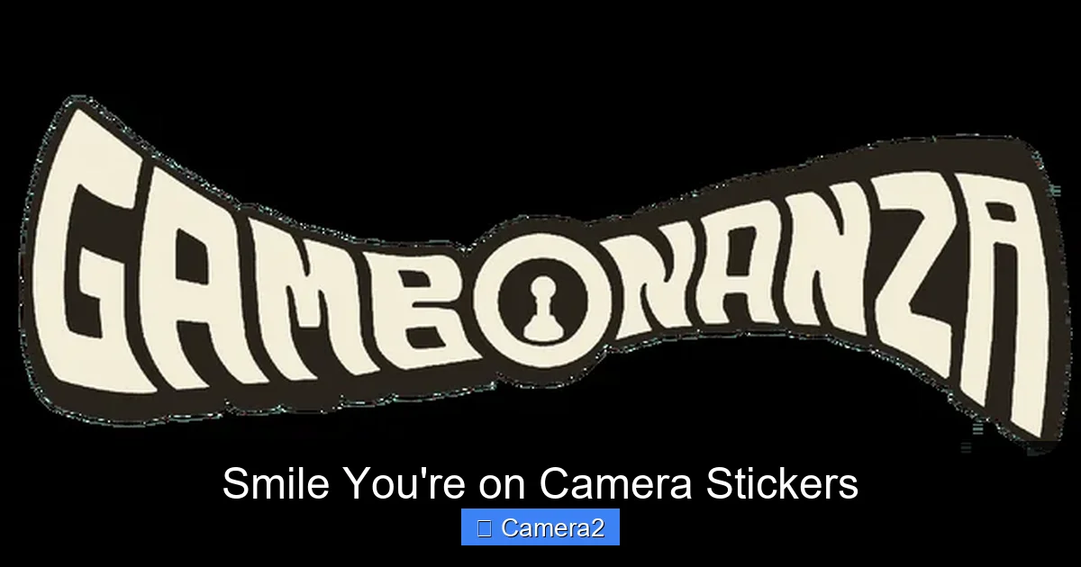 Smile You're on Camera Stickers