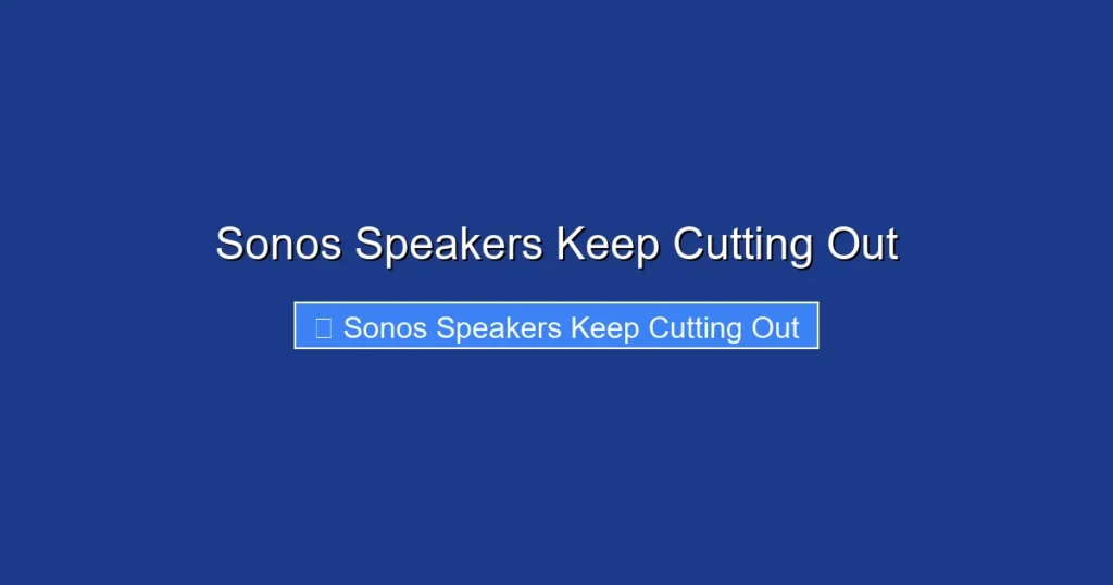 Sonos Speakers Keep Cutting Out