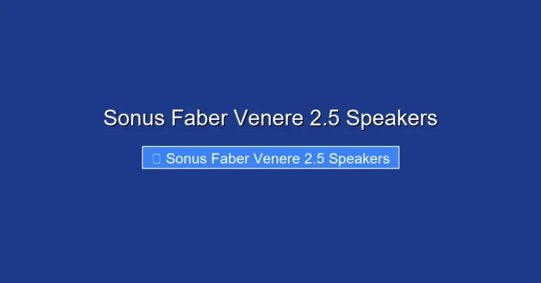 Sonus Faber Venere 2.5 Speakers