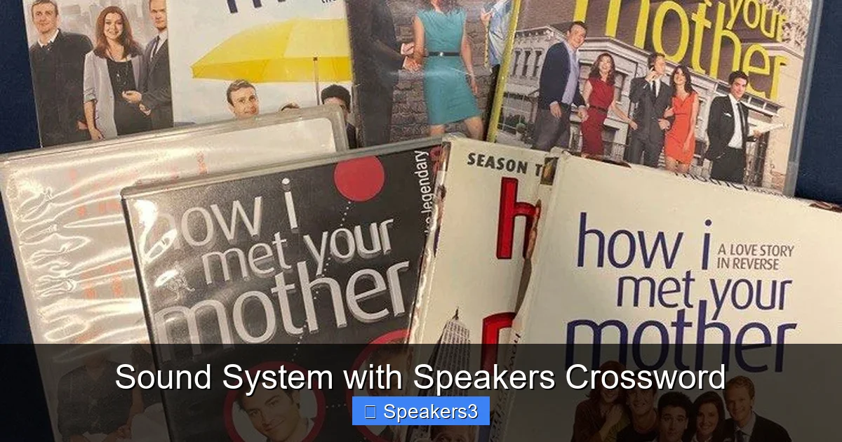 Sound System with Speakers Crossword