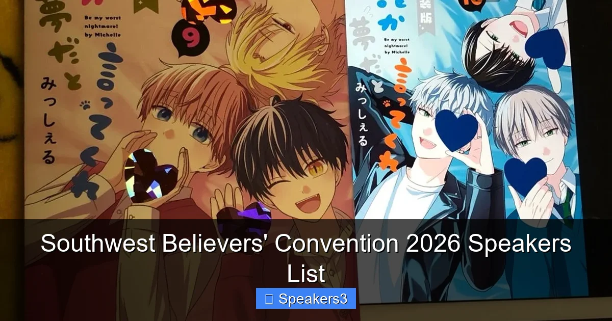 Southwest Believers' Convention 2026 Speakers List
