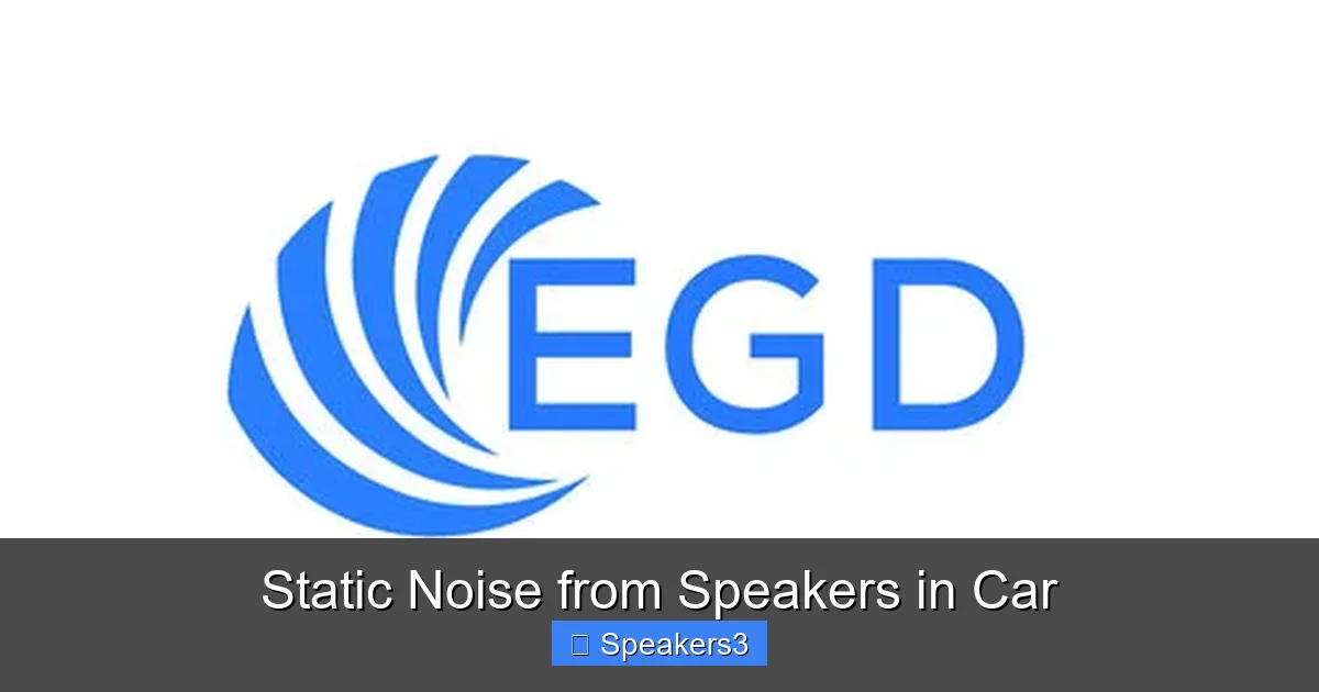 Static Noise from Speakers in Car