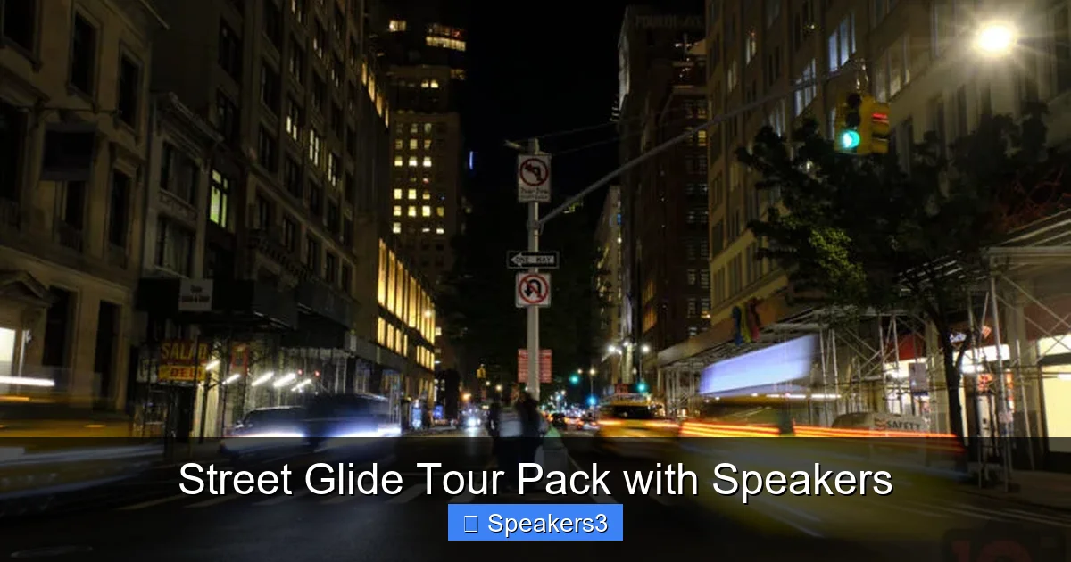 Street Glide Tour Pack with Speakers
