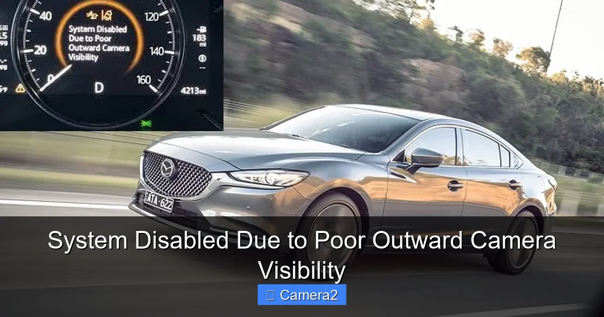 System Disabled Due to Poor Outward Camera Visibility