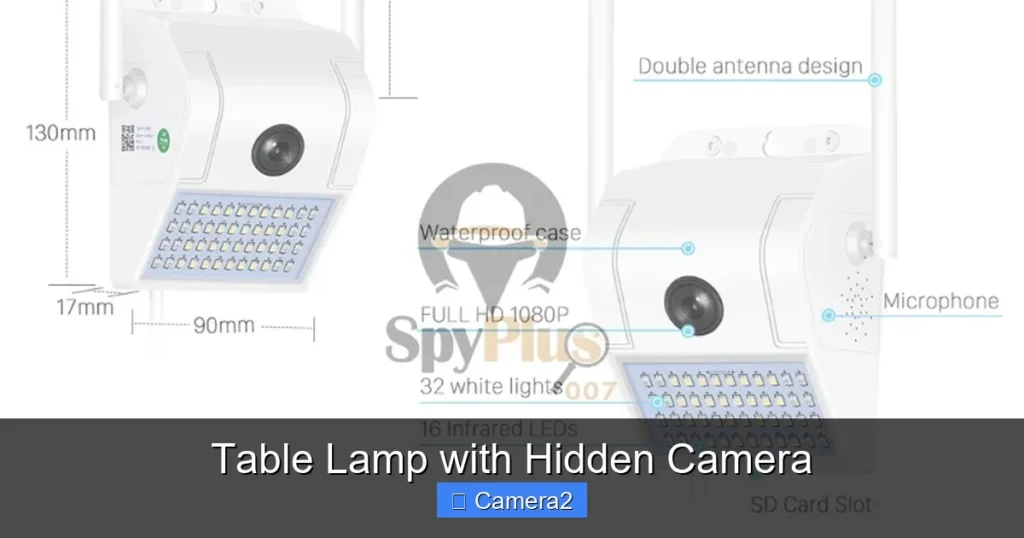 Table Lamp with Hidden Camera