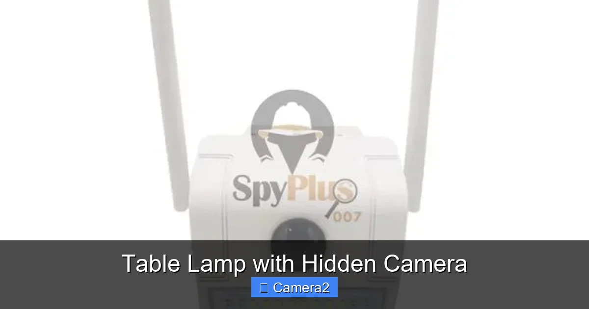 Table Lamp with Hidden Camera