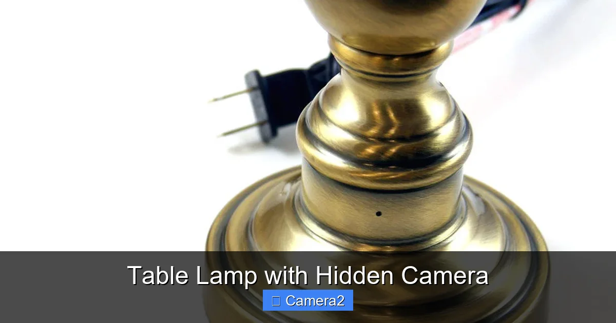 Table Lamp with Hidden Camera