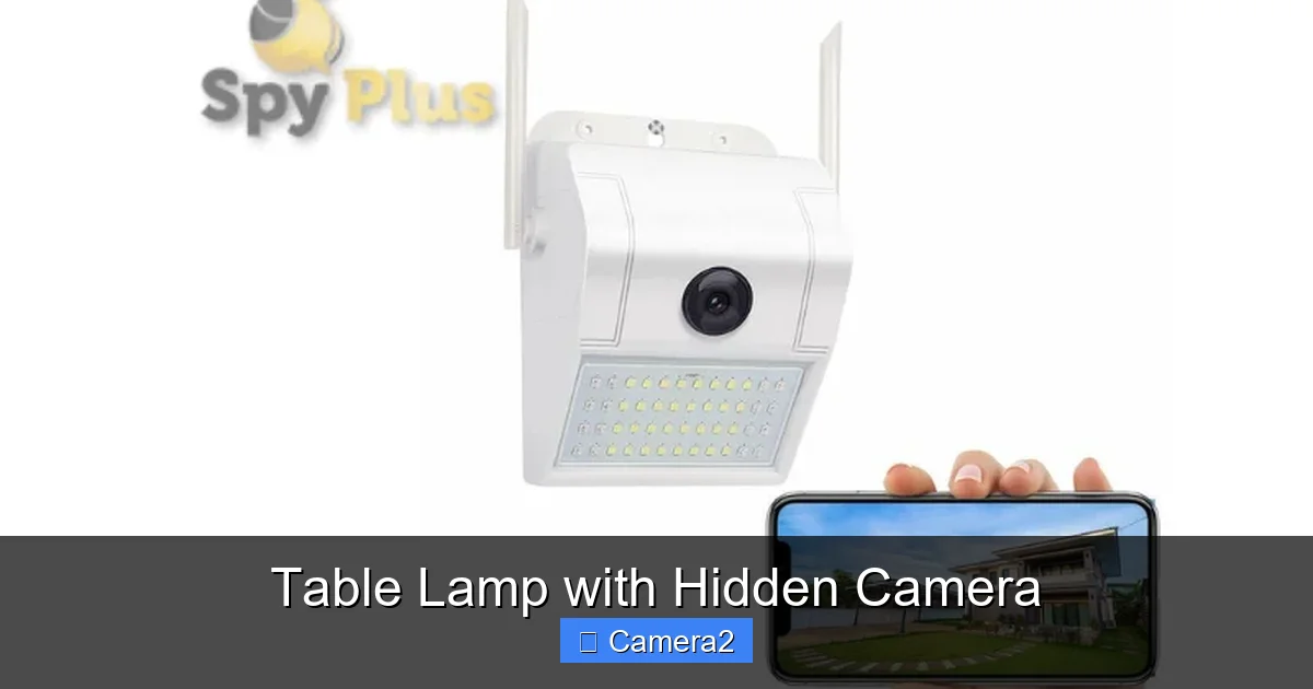 Table Lamp with Hidden Camera