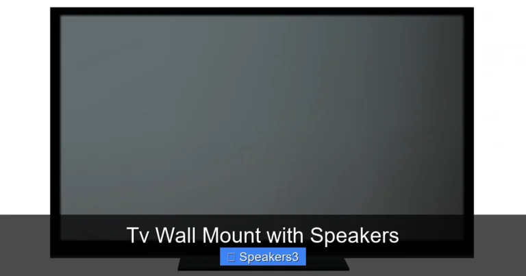 Tv Wall Mount with Speakers
