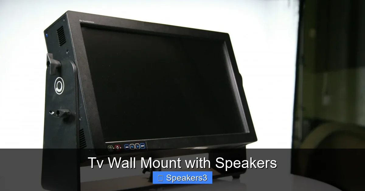 Tv Wall Mount with Speakers