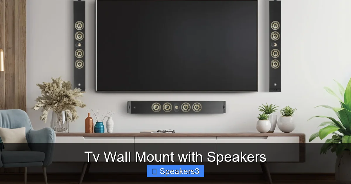 Tv Wall Mount with Speakers