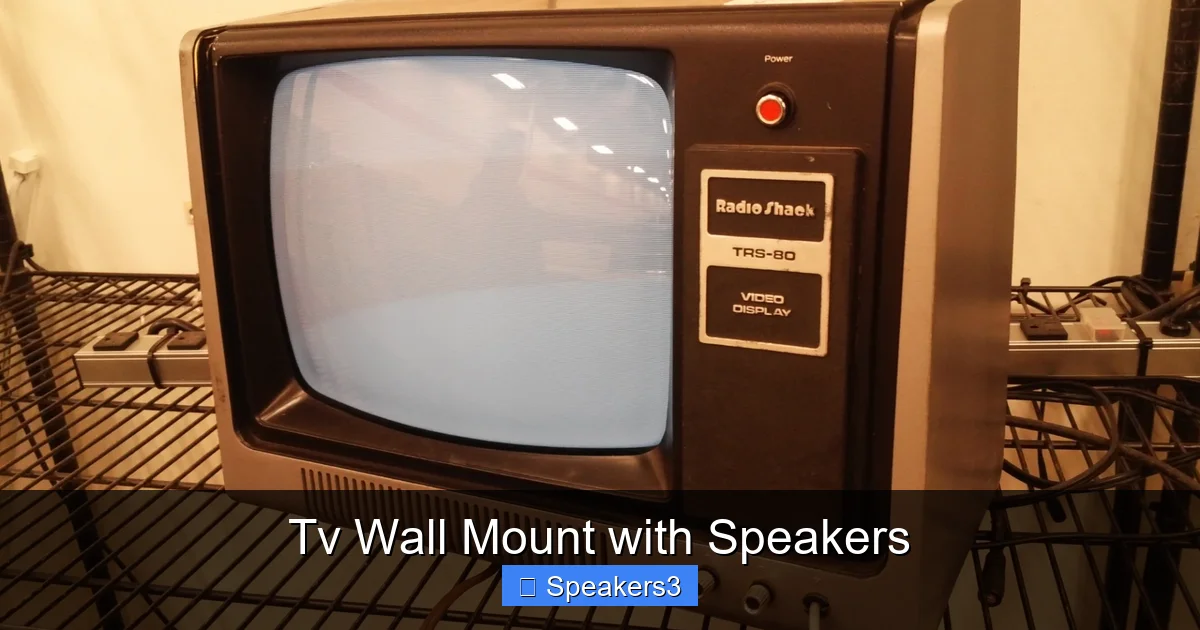 Tv Wall Mount with Speakers
