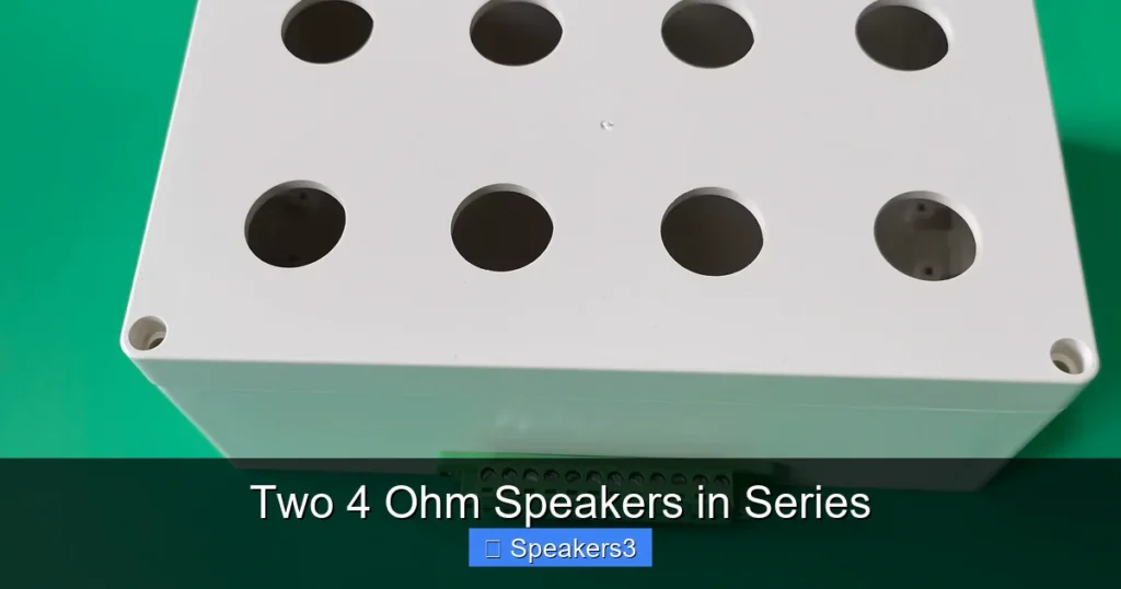 Two 4 Ohm Speakers in Series