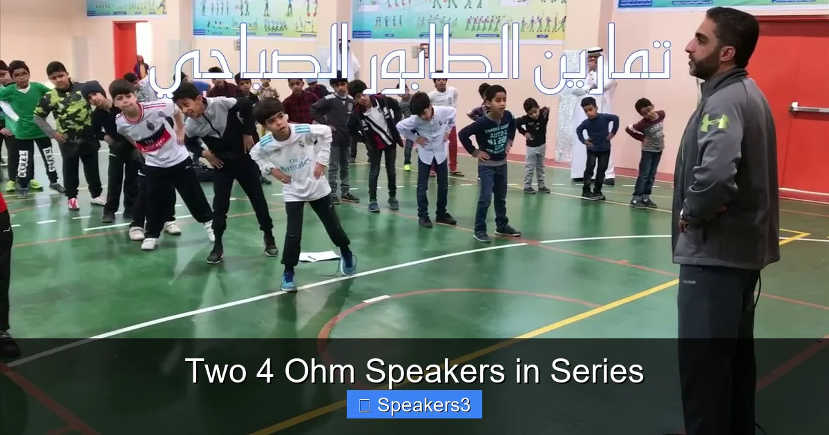 Two 4 Ohm Speakers in Series