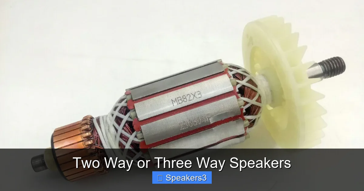 Two Way or Three Way Speakers