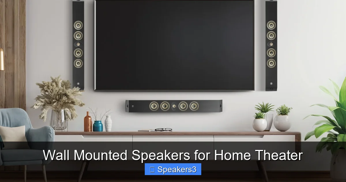 Wall Mounted Speakers for Home Theater