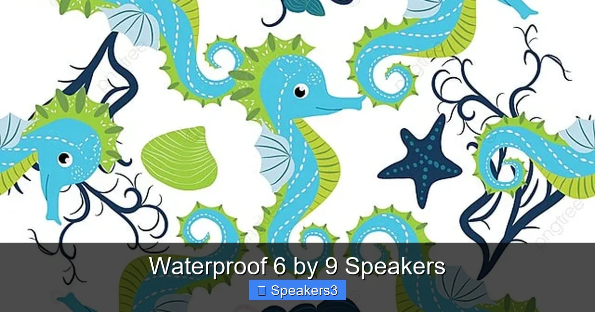 Waterproof 6 by 9 Speakers