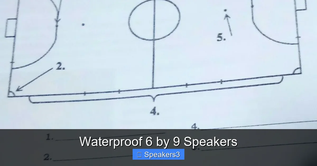 Waterproof 6 by 9 Speakers