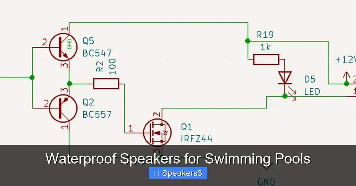 Waterproof Speakers for Swimming Pools