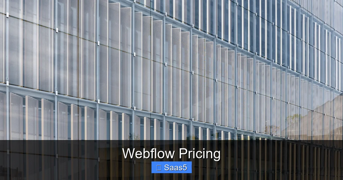 Webflow Pricing