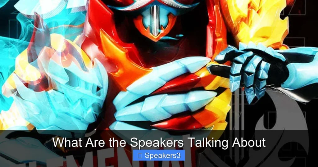 What Are the Speakers Talking About