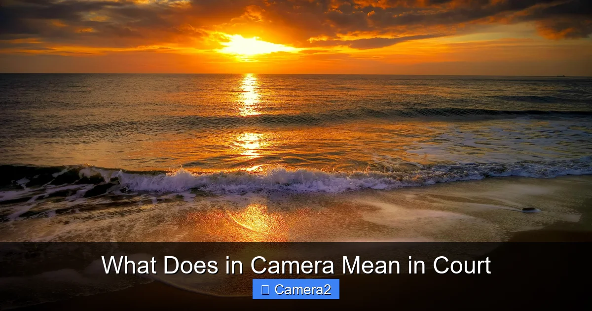 What Does in Camera Mean in Court
