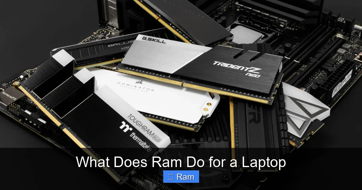 What Does Ram Do for a Laptop