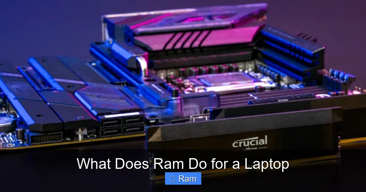 What Does Ram Do for a Laptop