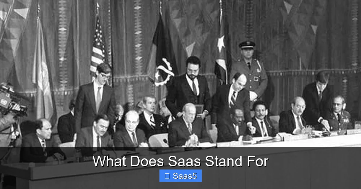 What Does Saas Stand For