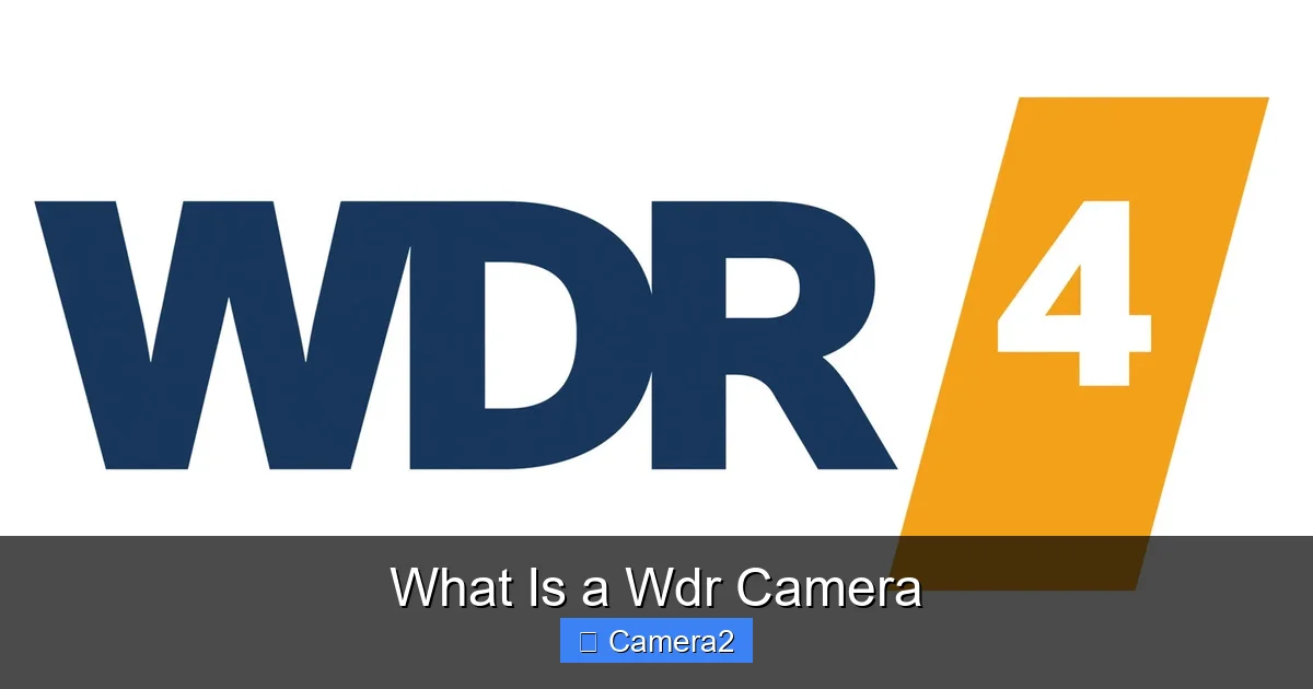 What Is a Wdr Camera