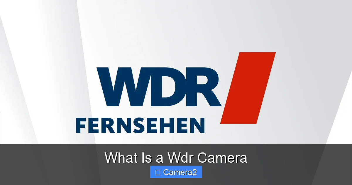 What Is a Wdr Camera