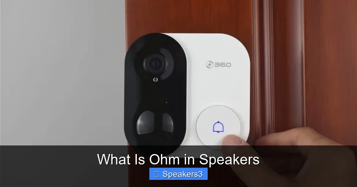 What Is Ohm in Speakers