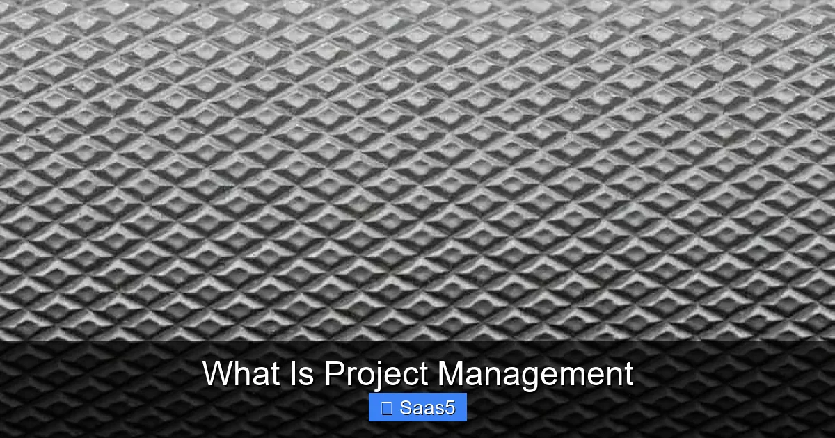 What Is Project Management
