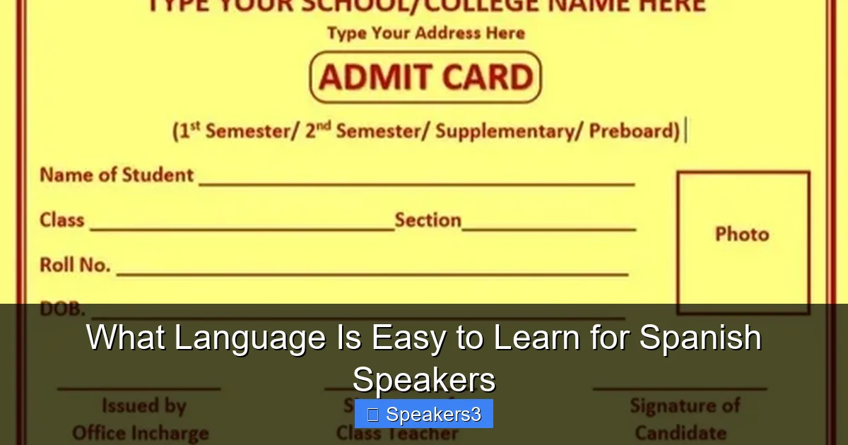 What Language Is Easy to Learn for Spanish Speakers