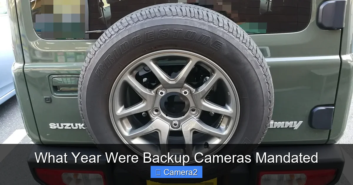 What Year Were Backup Cameras Mandated