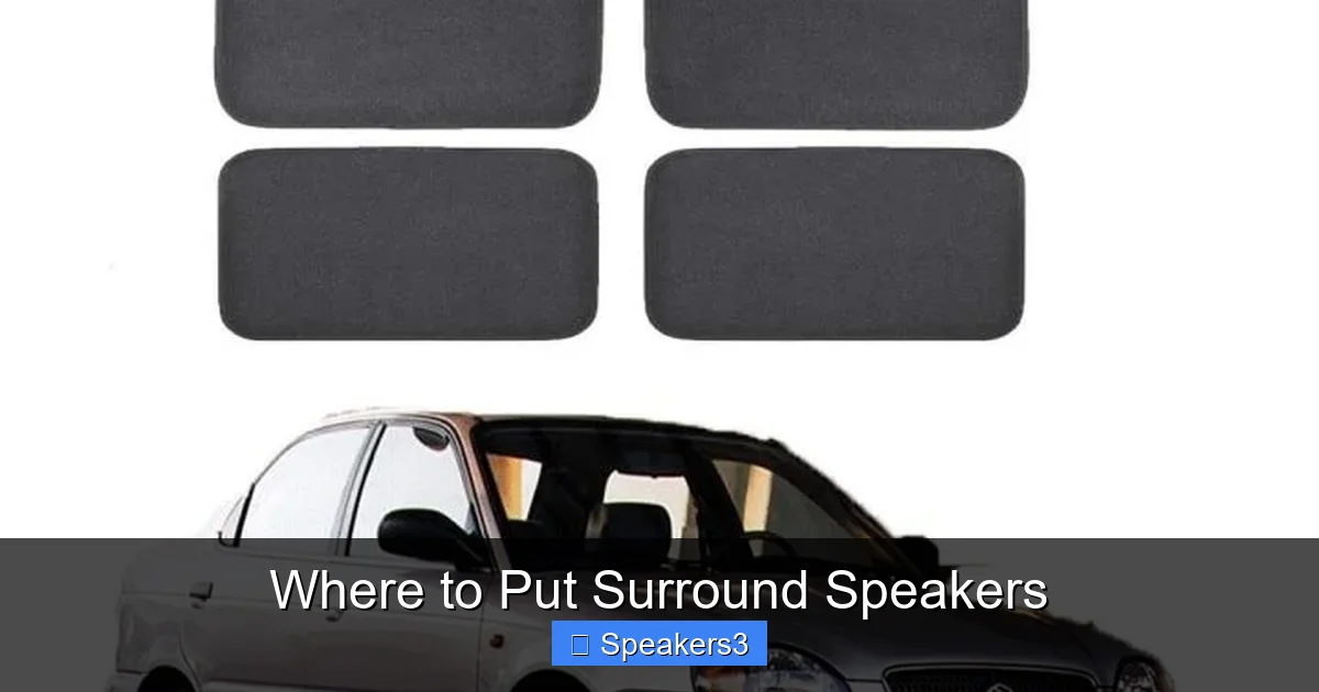 Where to Put Surround Speakers