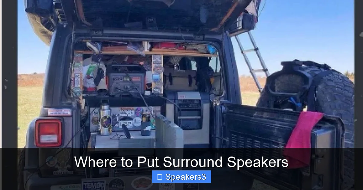Where to Put Surround Speakers
