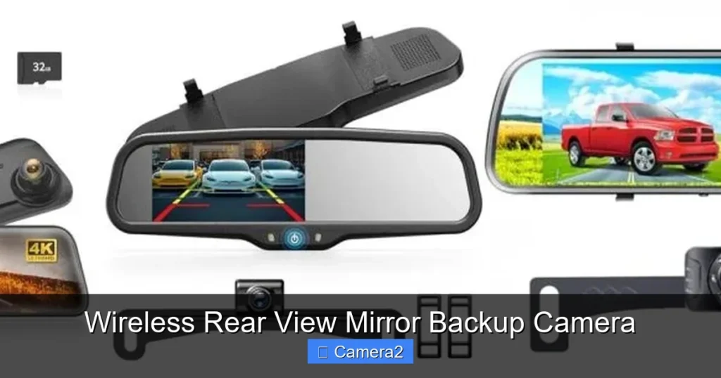 Wireless Rear View Mirror Backup Camera