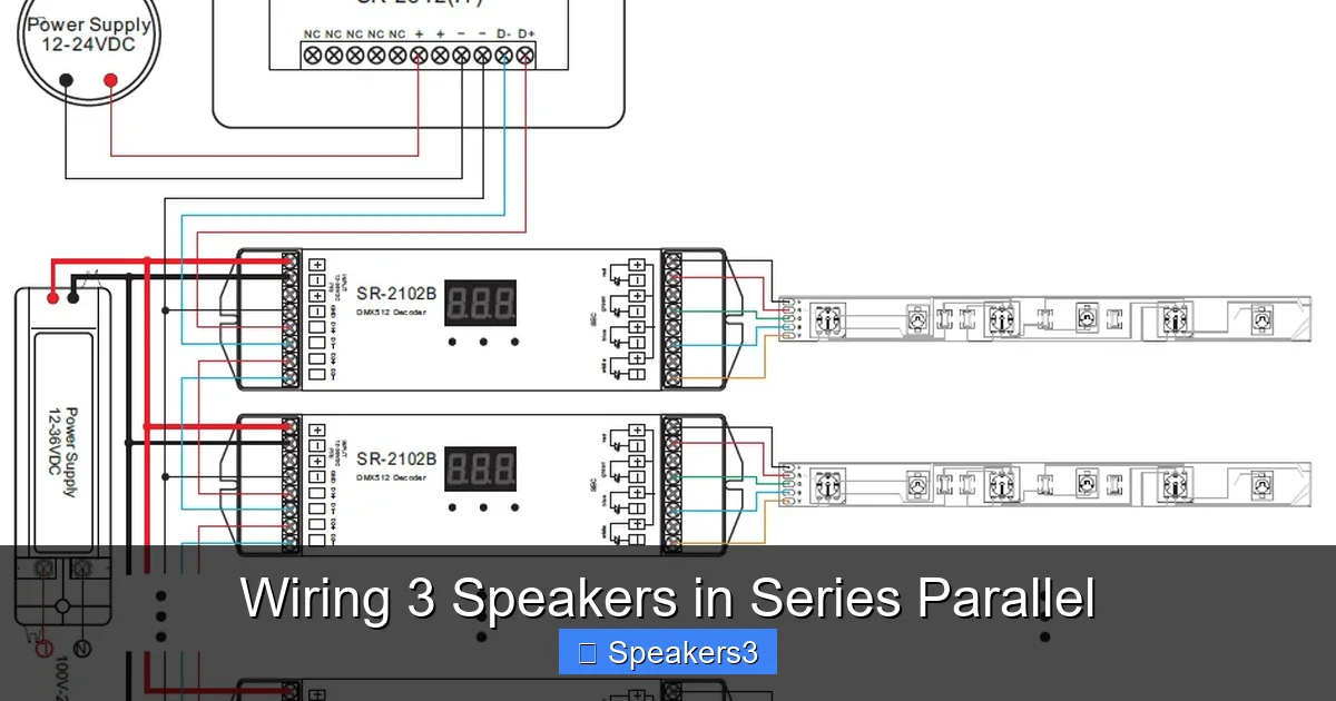 Wiring 3 Speakers in Series Parallel
