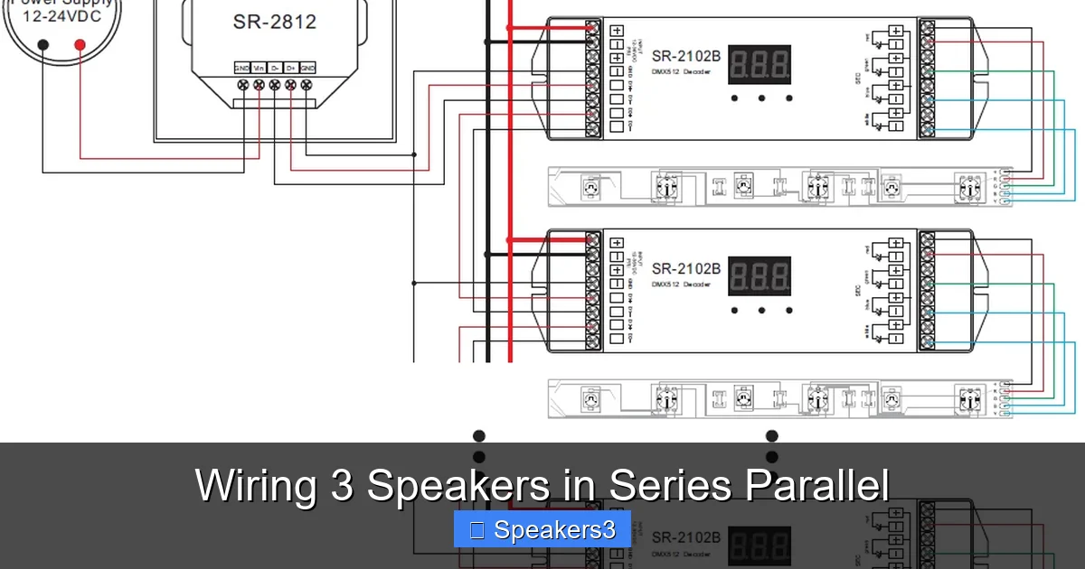Wiring 3 Speakers in Series Parallel