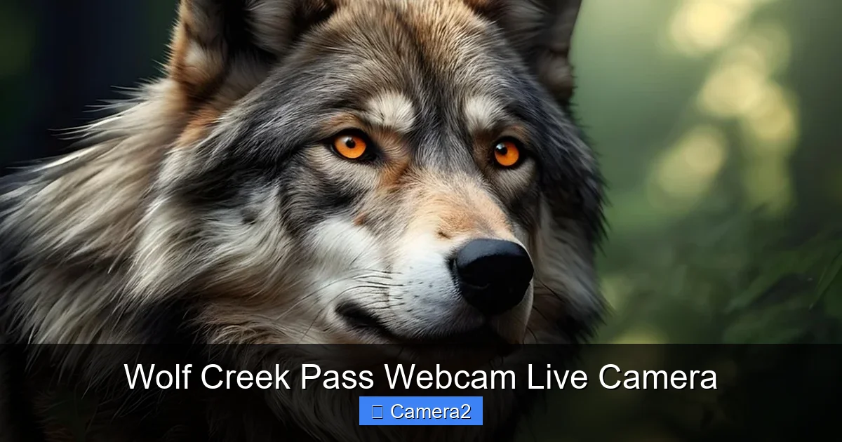 Wolf Creek Pass Webcam Live Camera