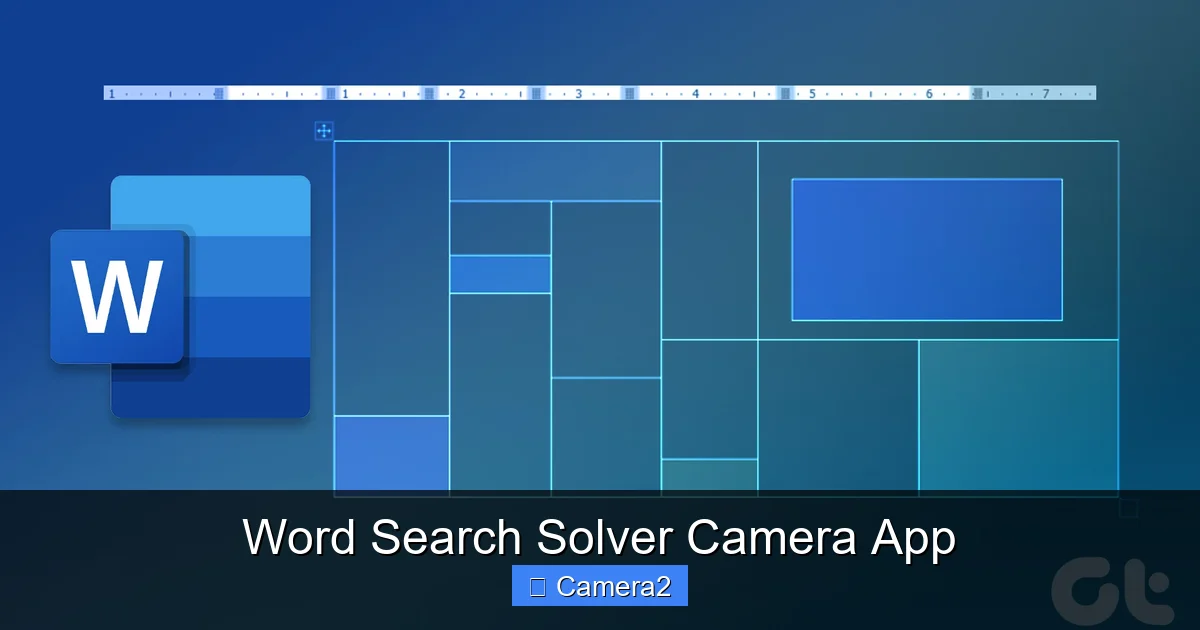 Word Search Solver Camera App