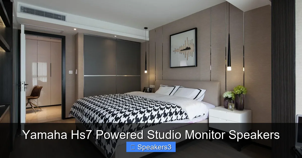 Yamaha Hs7 Powered Studio Monitor Speakers