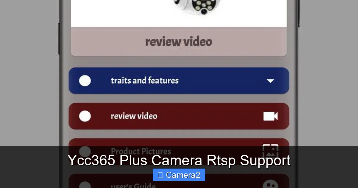 Ycc365 Plus Camera Rtsp Support