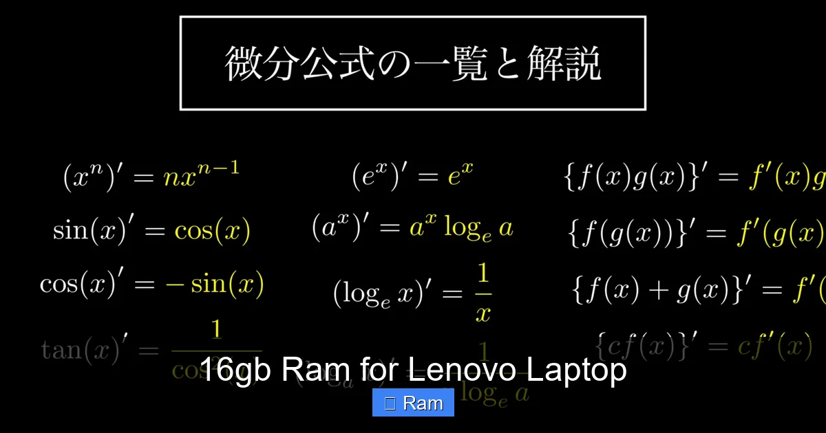 16gb Ram for Lenovo Laptop