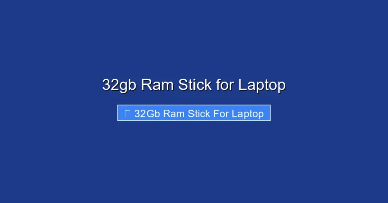 32gb Ram Stick for Laptop