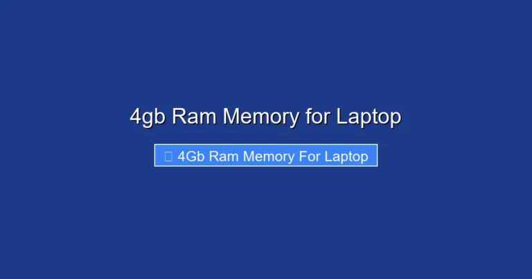 4gb Ram Memory for Laptop