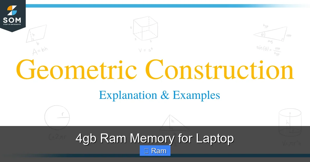 4gb Ram Memory for Laptop